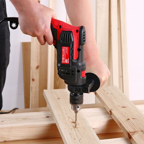 Marteau perforateur à percussion 850 W 3000 tr/min électrique manuel avec poignée rotative à 360° et jauge de profondeur 2 modes en 1 pour percer l'acier, la maçonnerie, le béton et le bois (1/5)
