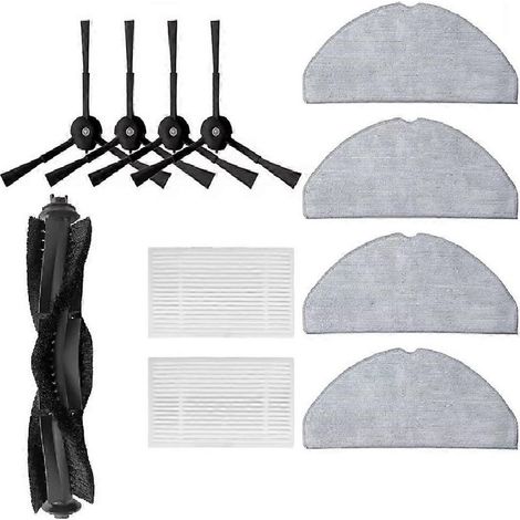Accessori per robot aspirapolvere RV30 Max/RV30 / RV20 Max/RV20: spazzola laterale a rullo, filtro e panno per lavare i pavimenti. (1/5)