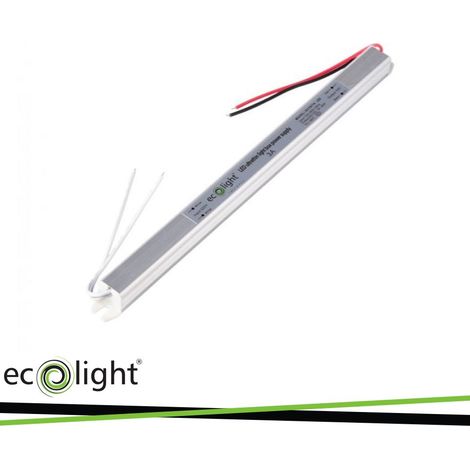 Alimentatore LED Slim 36W 12V 3A IP20 Ecolight EC79774