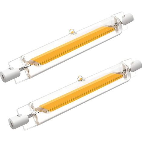 Ampoule R7S LED 118mm Dimmable,LED COB Ampoules Blanc Chaud 3000K,2000LM Pas de Scintillement,118mm 20W Ampoule Équivalent Ampoule Halogène J118 100W,AC 220-240V,Lot de 2 [Classe énergétique F] (1/5)