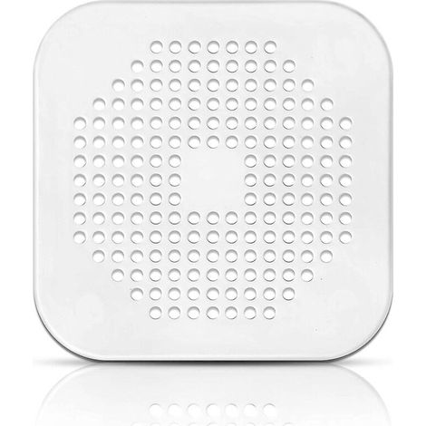 Filtre de douche et d'évier/baignoire en silicone avec bouchon en caoutchouc - Blanc (1/5)