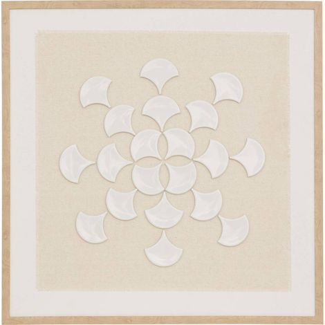 Tela 3d houria beige 78x78cm - Atmosphera créateur d'intérieur (1/4)