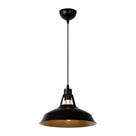Lucide brassy-bis  Lampade a sospensione  Ø 31 cm  Grigio, Metallo, Black, E27 60 wattsW 230 voltsV (1/4)