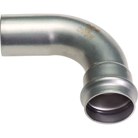 Courbe 90° inox 316 à sertir Mâle Femelle Ø28
