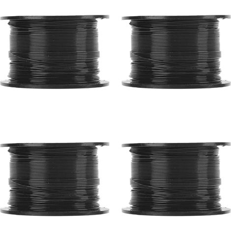 4Pcs Metallic Twist Cable Garden Ties, Reusable Fastening