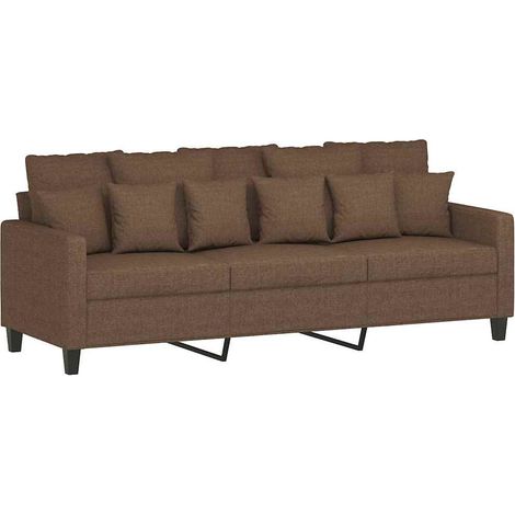 3-Sitzer-Sofa Braun 180 cm Stoff vidaXL (1/5)