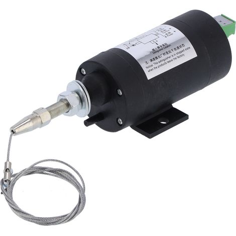 Électrovanne d'arrêt moteur pour groupe électrogène diesel, coupure de carburant 12V, dispositif d'extinction XHQPTG (1/5)