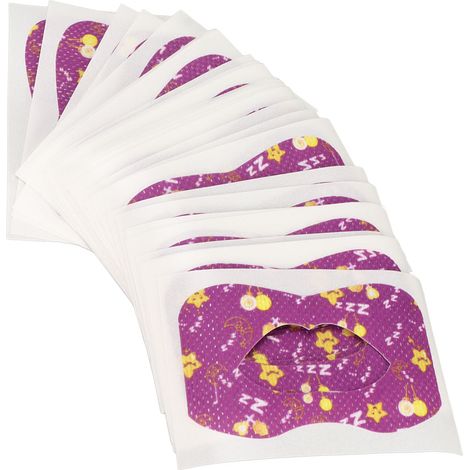 Lot de 30 bandes adhésives hypoallergéniques, sûres et pratiques en coton pour faciliter la respiration nasale chez l'adulte. (1/5)