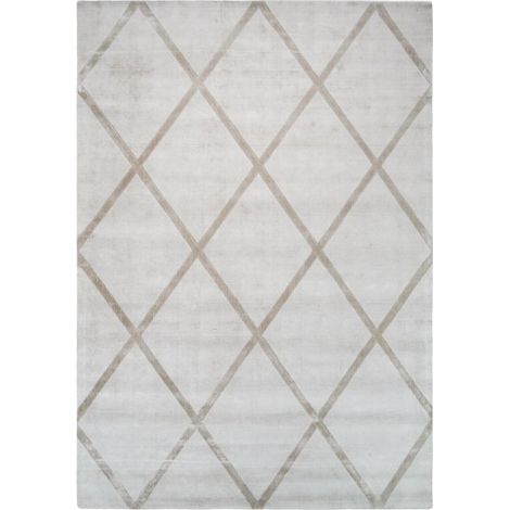 Tapis Géométrique à Poils Courts "Luxury II" Taupe 120 x 170 cm (1/4)