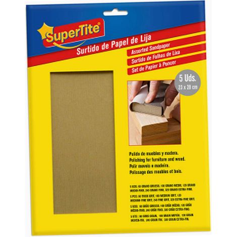 Feuille à Ponceur SuperTite - Assortiment de 5 Feuilles