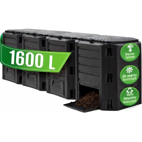 Compostiera da giardino Composter da giardino 380L - 800L - 1200L - 1200L - 1600L Compostiera termica Quick Composter Bio 1600 Litri
