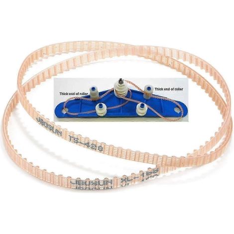 Courroies d'entraînement de rechange pour nettoyeur de piscine Aquabot 3302 A3302pk - Lot de 2()