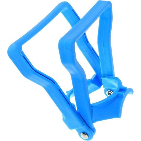 1 Doppelring-Trinkflaschengriff, rutschfester Halter, blauer Griff für Wassereimer mit Karabinerhaken (1/5)