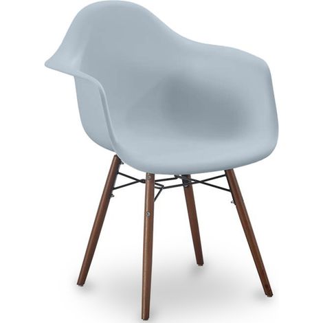Silla de Comedor - Diseño Escandinavo - Patas de Madera oscura - Nordika (1/5)