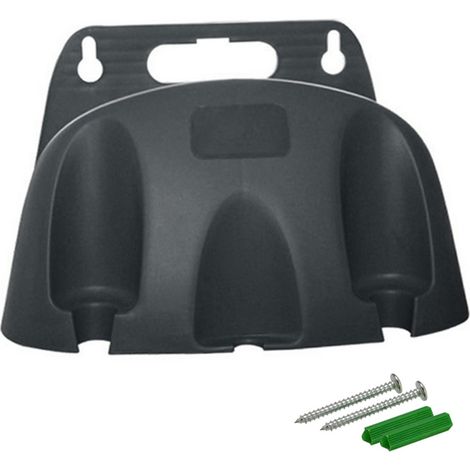 Support mural PVC garden hose - Holder 20m PVC support faucet screws (1/5)