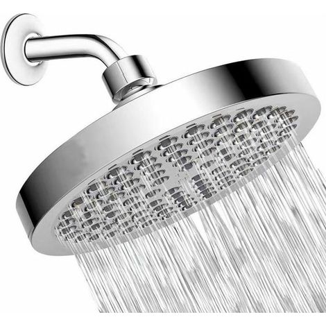 AGE 15cm pomme de douche - 304 acier inoxydable rond haute pression pomme de douche, douche Boost entièrement galvanisé tête de pulvérisation de tête de pulvérisation de tête de pulvérisation Xiaolian (1/5)