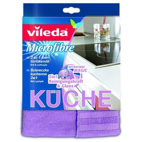 Küchentuch 2 in 1, saugfähig, Mikrofaser, 1 Stück, Vileda (1/5)