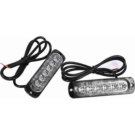 Stück 12V 6 LED Auto LKW Notfall-Warnleuchte Blitzlicht Warnblinker Gelb