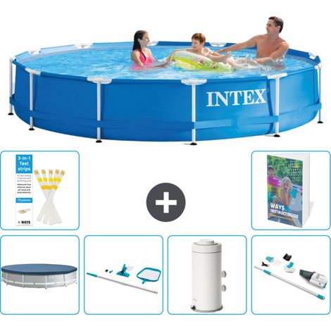 Frame Pool Rund - 366x76 cm - 7-teilig S83