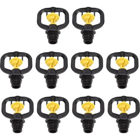 Rotary Irrigation Sprinkler for Garden, 10 Pieces, Threaded (1/5)