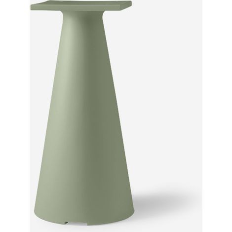 Gamba tavolino in polietilene design contract Tiffany 72 cm - Verde