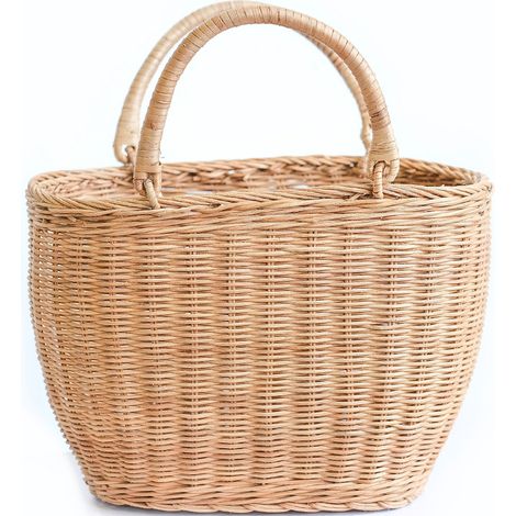 Rattankorb mit Griffen - Keray Naturfarben (1/5)