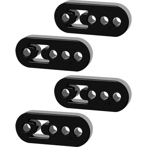 4PCS Cintre support d'échappement de voiture 4 trous, silent bloc echappement en caoutchouc pour la plupart des voitures (1/5)