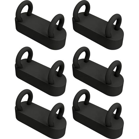 6 porte-stylos magnétiques en silicone multicolores pour frigo, tableau blanc et bureau. (1/5)
