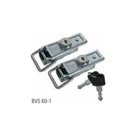 Maxter – Grenouillères verrouillables BVS 60-1 – Lot de 2 avec clé unique – Sécurisation ridelles remorque – Conception robuste et durable