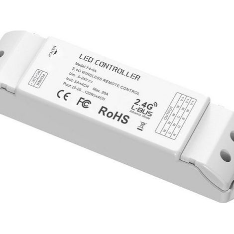 LTECH F4-5A Konstantspannungs-Funkfernbedienung, Monochrom, Zweifarbig, RGB und RGBW Vier-in-Eins