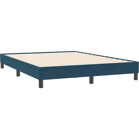 Maison Exclusive - Bettgestell ohne Matratze Dunkelblau 160x210 c