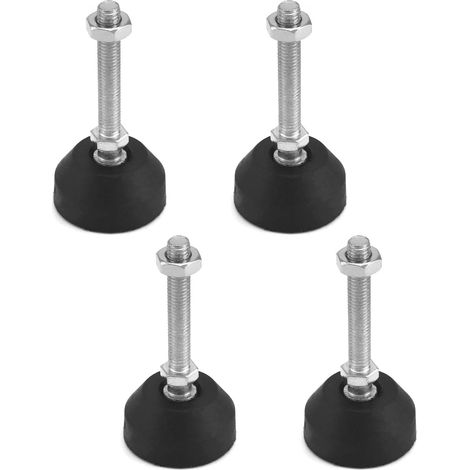 4 Pièces Pieds de Mise à Niveau , Pied reglable pour Meuble , Direction réglable , Protections de Sol pour Pieds de Chaise, M8 × 50 mm (1/5)