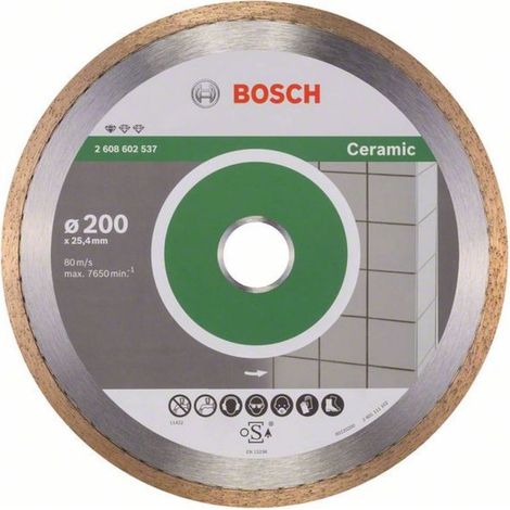 Bosch - Diamanttrennscheibe für Fliesen 200x25,4 mm 2608602537 (1/4)