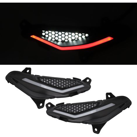 (Südostasien) Ein Paar linke und rechte LED-Seitenmarkierungsleuchten zur Betriebssignalisierung, geeignet für die weißen und roten Lichter der Honda RS150R. (1/5)