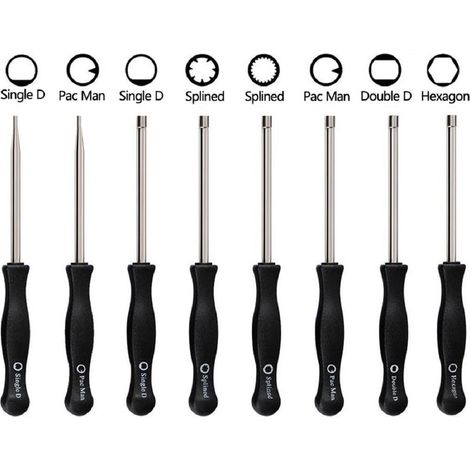 Tournevis de carburateur différents, ensemble d'outils de réglage du carburateur Réglage du carburateur pour moteurs 2 temps 8 pièces-Oi-FRIS (1/5)