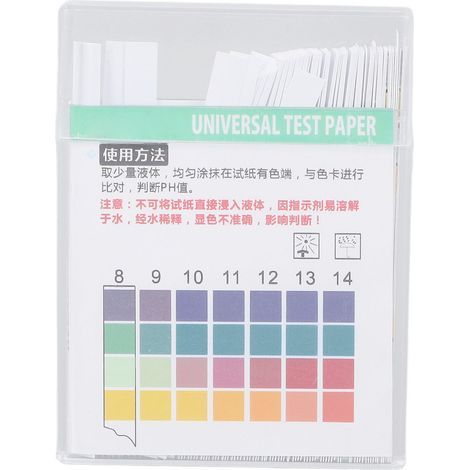 100pcs pH Papier Mesure professionnelle des bandes de test précises universelles pour les cosmétiques d'eau potable Sol PH0‑14 (1/5)