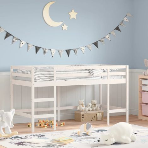 Lit mezzanine enfants-90x190 cm, Lit jeune, Lit enfants échelle bois pin massif peor54182 DESIGN IN (1/5)