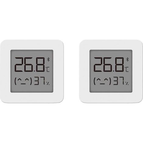 Thermomètre numérique Bluetooth Xiaomi Mi Hygromètre 2 pièces, capteur d'humidité et de température intérieure pour maison, mesure précise via application, appareil professionnel de contrôle climatiqu (1/5)