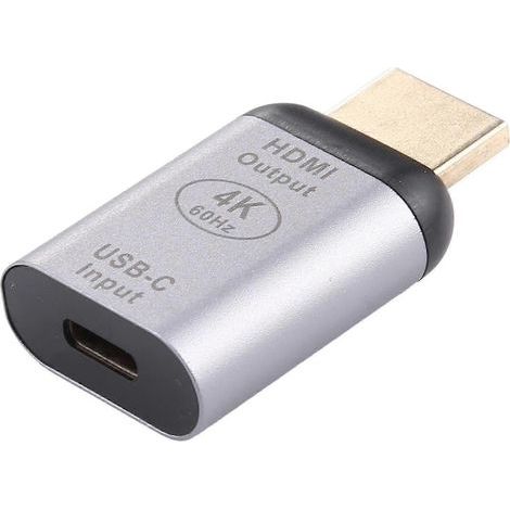 Adaptateur convertisseur USB 3.1 Type C femelle vers HDMI mâle 4K 60 Hz pour MacBook, Chromebook et Pixel-yyc (1/5)