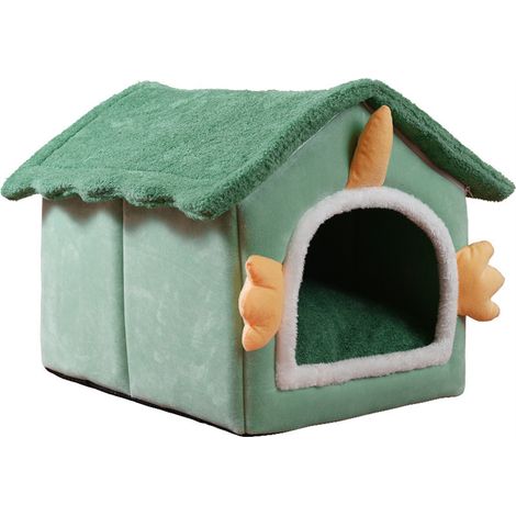 Niche en Peluche pour Chat - Maison des dinosaures (1/5)