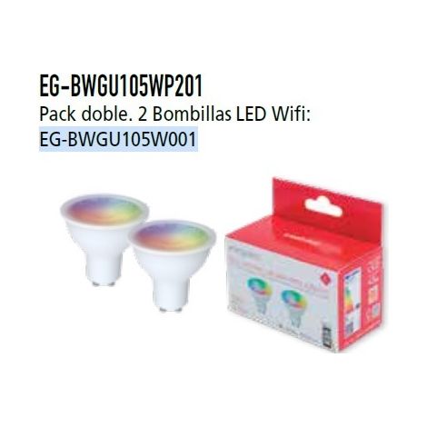 2 BOMB WIFI GU10 5W 400LM RGB+CCT ENERGEEKS EG-BWGU105WP201 (1/4)