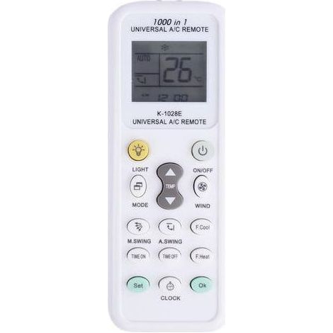 Telecommande Universelle clim, Télécommande Universelle pour Climatisation avec 1000 Codes, Compatible avec 99,99% des Climatiseurs, Écran LCD (1/4)