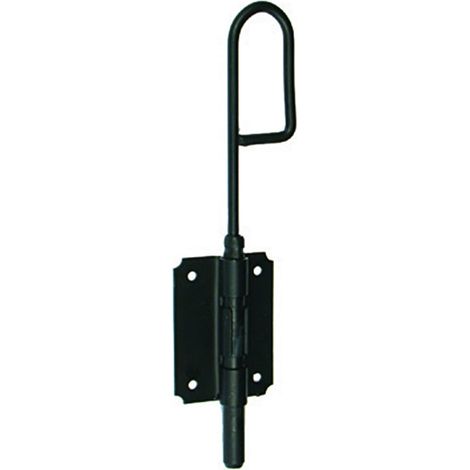 Verrou baïonnette à visser acier - zingué noir - Diamètre de la tige 16 mm - Longueur 500 mm - TORBEL INDUSTRIE