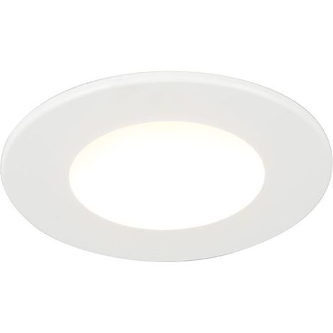 blanca - LED Spot encastrable - 1 lumière - Ø 90 mm - Blanc - Moderne - éclairage intérieur - Salle de bains (1/4)