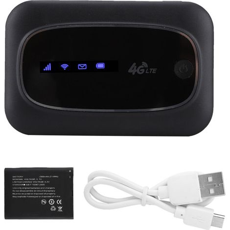 4G WiFi Modem Routeur mobile sans fil Point d'accès portable pour l'Europe et l'Asie (Noir) (1/5)