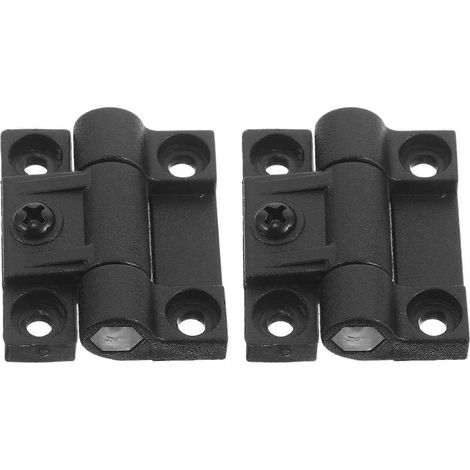 Charnières pliantes noires Homoyoyo pour armoires de cuisine, en plastique, couple (1/5)