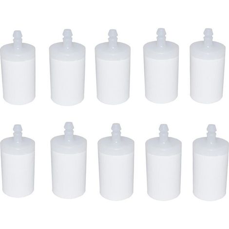 Hippotech 10er-Pack Kraftstofffilter für Husqvarna 3/16 ID Kettensägen-Kraftstoffleitungen. Ersetzt Teilenummer 503 44 32-01/506 26 41-11 (1/5)