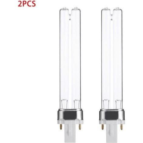 Lampes UV - G23 - 9W - Lot de 2 - Pour aquarium et stérilisation (1/5)