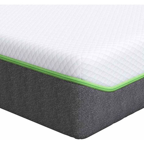 Matelas Mi-Ferme 80x160 cm, Blanc et Gris (1/5)