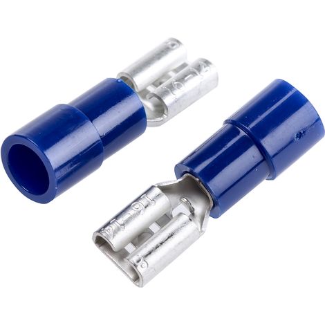 Cosse faston RS PRO, Isolé, Bleu